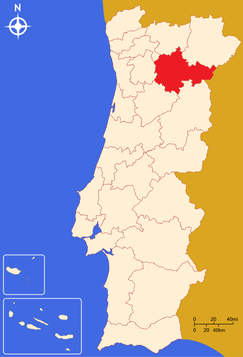 Carte de la vallée du Douro — Porto / Douro — Portugal